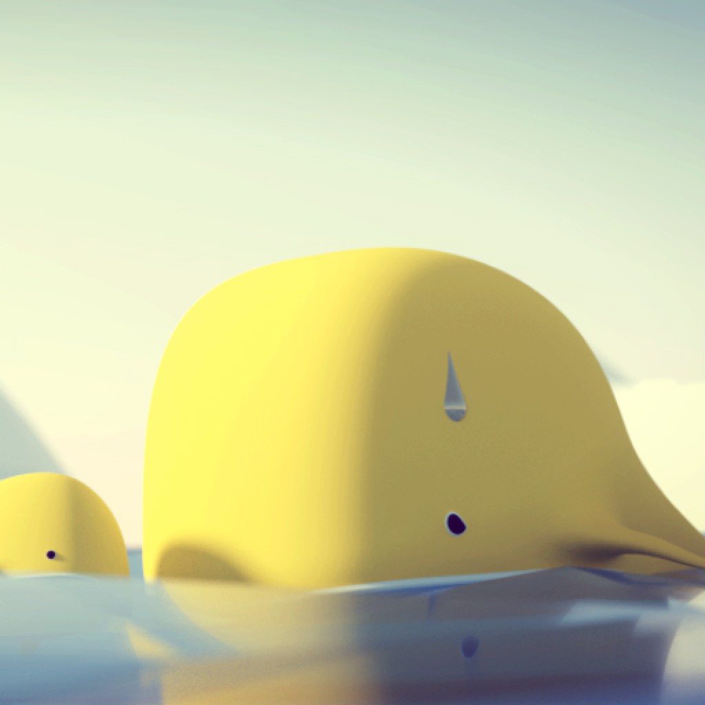 Whale + Lowpoly Ocean preview image 1